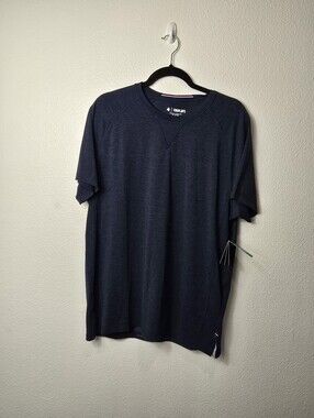 Fourlap Men's Navy Crew Neck T-Shirt